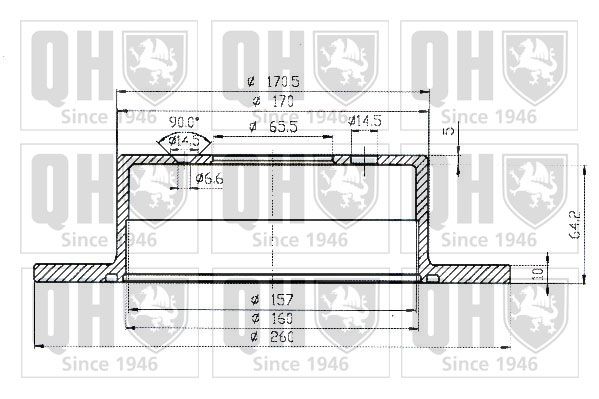 QUINTON HAZELL Тормозной диск BDC4556